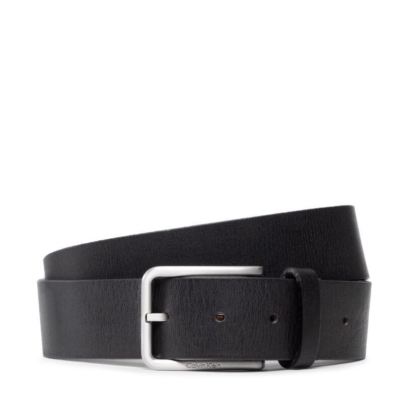 Мъжки колан Calvin Klein Warmth Oiled Grain 35Mm K50K509654 Черен цвят на ниска цена