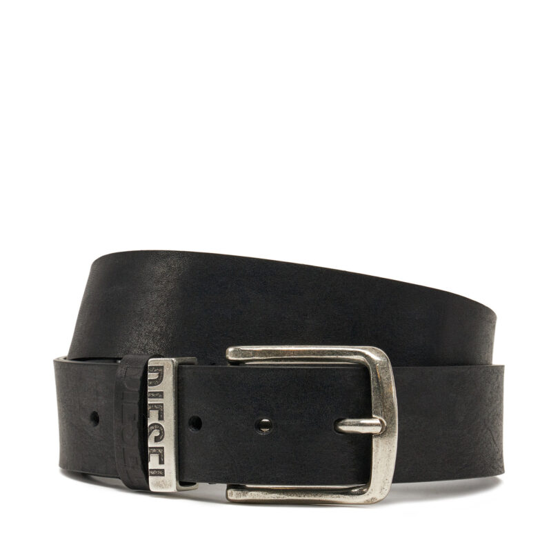 Мъжки колан Diesel B-Visible X08506 PS142 T8013 Черен цвят на ниска цена