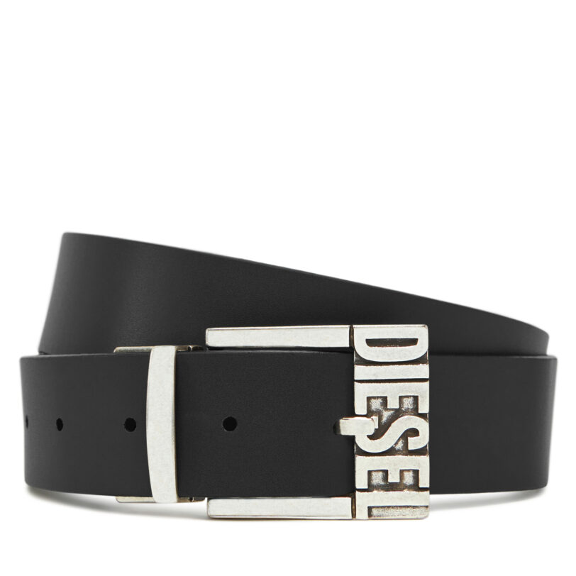 Мъжки колан Diesel X08879 PR227 H1085 Черен цвят на ниска цена
