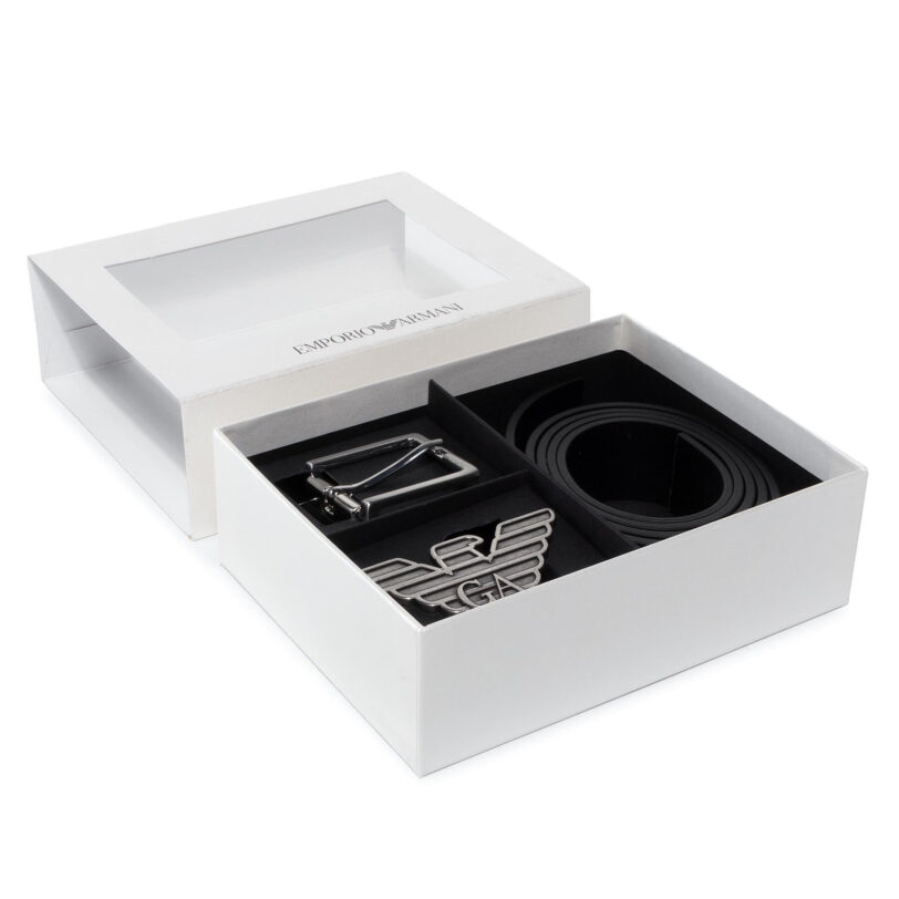 Мъжки колан Emporio Armani Y4S270 YLP4X 88001 Черен цвят на ниска цена