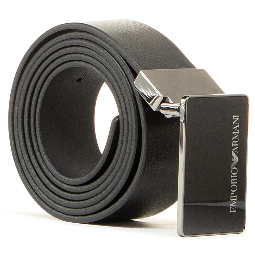 Мъжки колан Emporio Armani Y4S427 YTU7J 84372 Черен цвят на ниска цена
