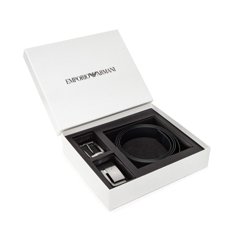 Мъжки колан Emporio Armani Y4S498 YLP4E 81519 Черен цвят на ниска цена