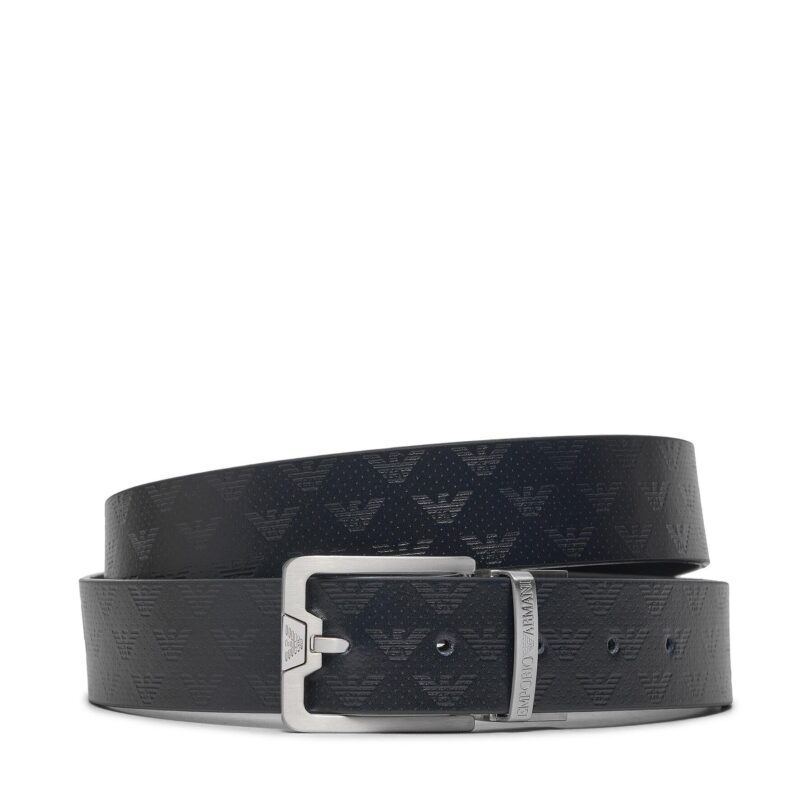 Мъжки колан Emporio Armani Y4S502 Y221E 88017 Черен цвят на ниска цена