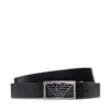 Мъжки колан Emporio Armani Y4S507 Y134J 88244 Черен цвят на ниска цена