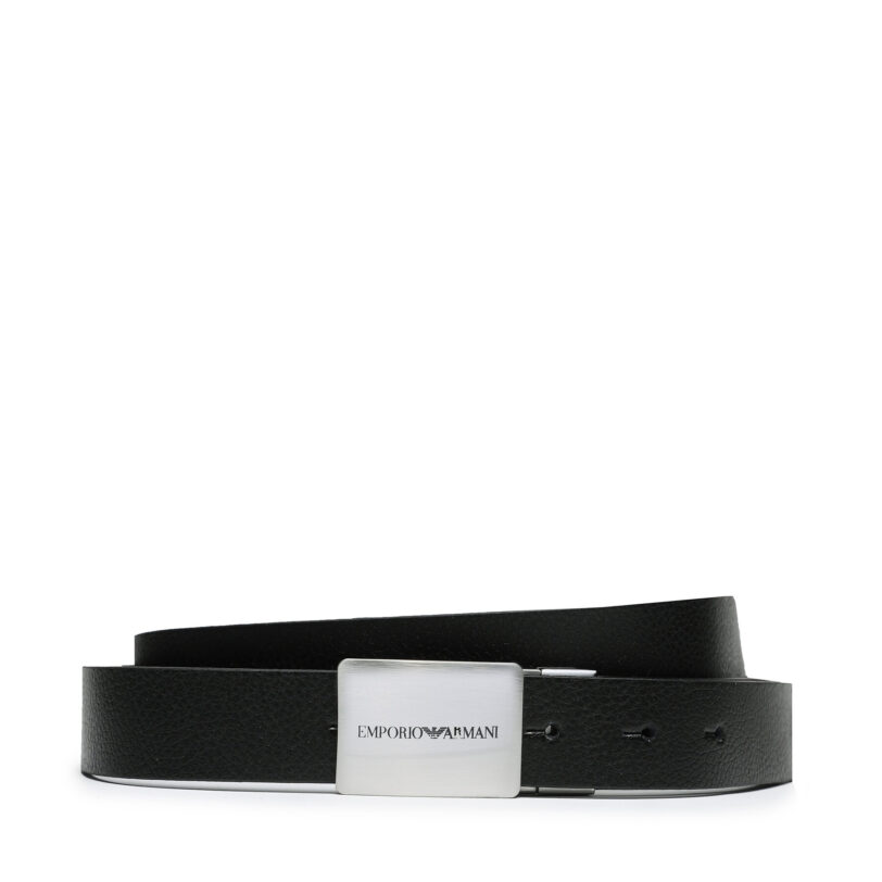 Мъжки колан Emporio Armani Y4S563 Y737E 88044 Черен цвят на ниска цена