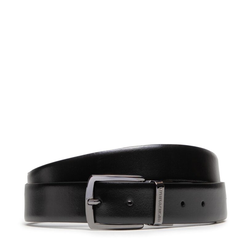 Мъжки колан Emporio Armani Y4S576 Y748I 88044 Черен цвят на ниска цена