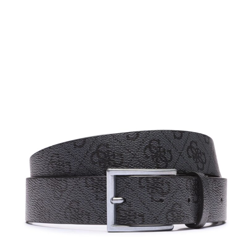 Мъжки колан Guess BM7781 P3435 Черен цвят на ниска цена