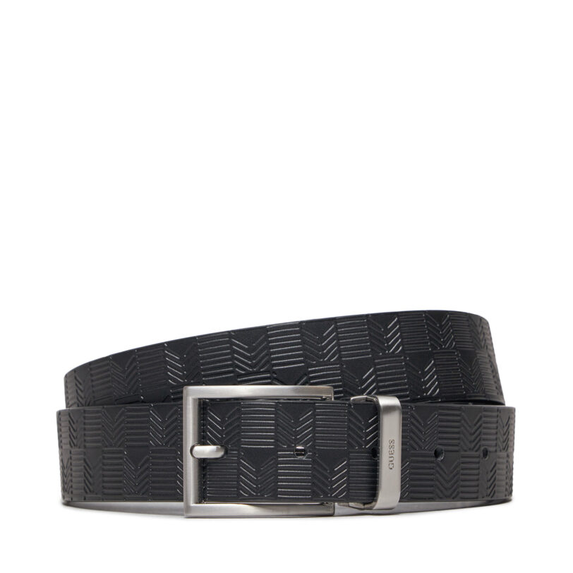 Мъжки колан Guess BMBUDE P5135 Черен цвят на ниска цена