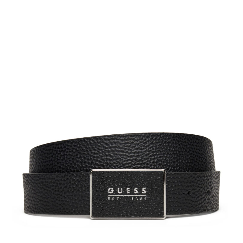 Мъжки колан Guess BMDJTUP5235 Черен цвят на ниска цена
