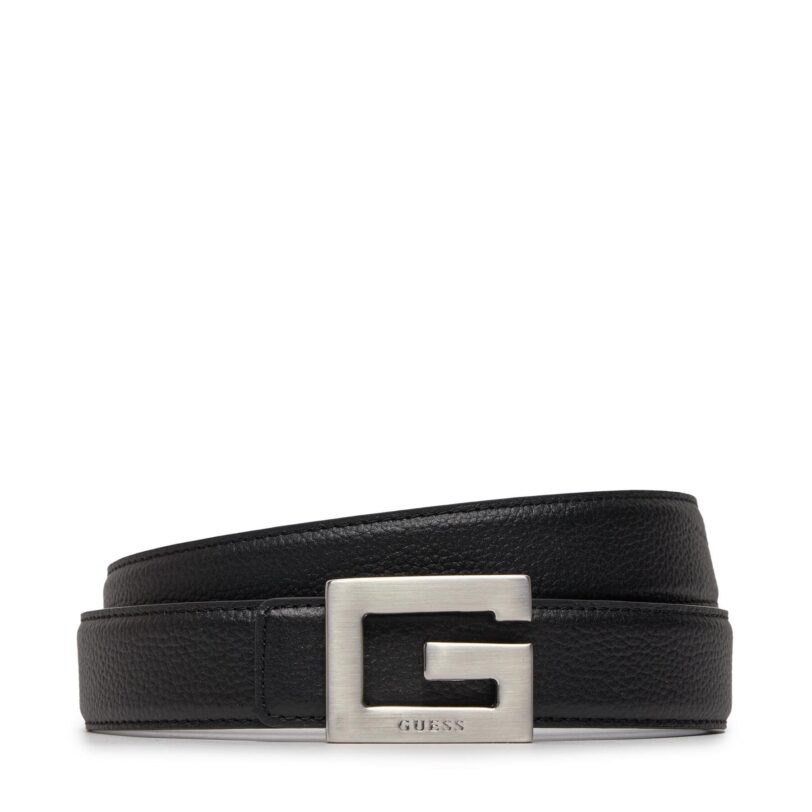 Мъжки колан Guess BMSLBO P4235 Черен цвят на ниска цена
