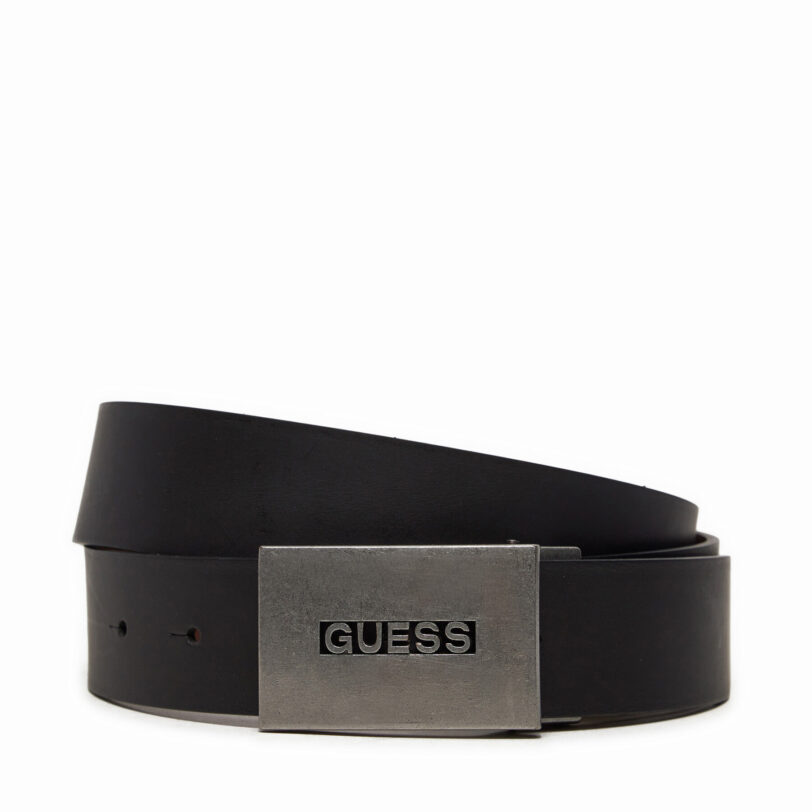 Мъжки колан Guess M4BZ34 L0OK0 Черен цвят на ниска цена