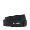 Мъжки колан HUGO 50536879 Черен цвят на ниска цена