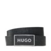 Мъжки колан Hugo 50492032 Черен цвят на ниска цена