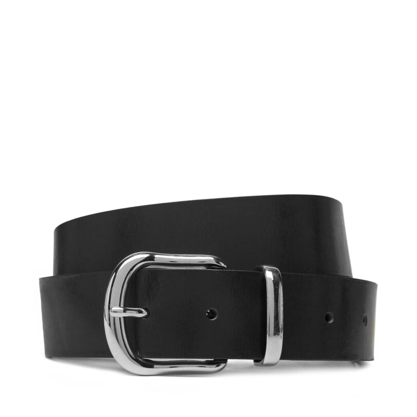 Мъжки колан Jack&Jones Jacwestern 12277530 Черен цвят на ниска цена