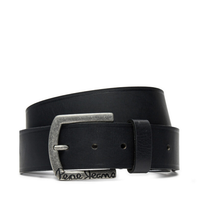 Мъжки колан Pepe Jeans Moss PM021026 Черен цвят на ниска цена