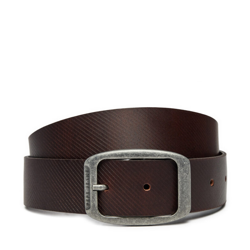 Мъжки колан Pepe Jeans Wade PM021025 Кафяв цвят на ниска цена
