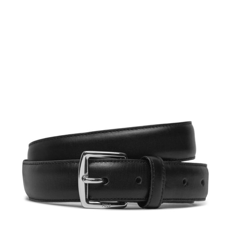 Мъжки колан Polo Ralph Lauren 405828968001 Черен цвят на ниска цена