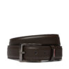 Мъжки колан Tommy Hilfiger Business Texture 3.5 Adj AM0AM12069 Кафяв цвят на ниска цена