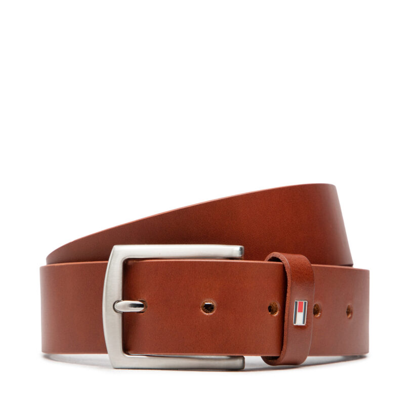 Мъжки колан Tommy Hilfiger New Denton AM0AM08360 Кафяв цвят на ниска цена