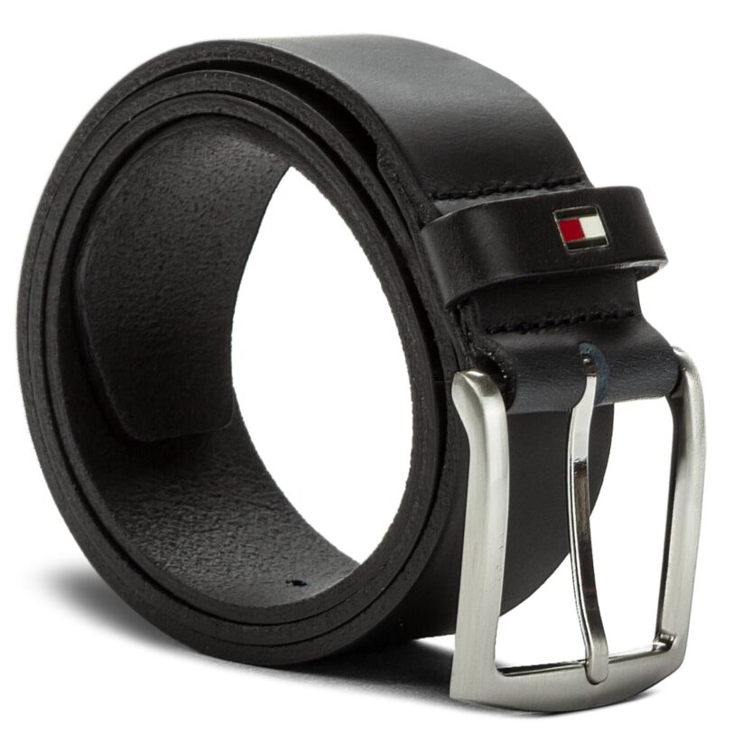 Мъжки колан Tommy Hilfiger New Denton Belt 4.0 E367863162 85 Черен цвят на ниска цена