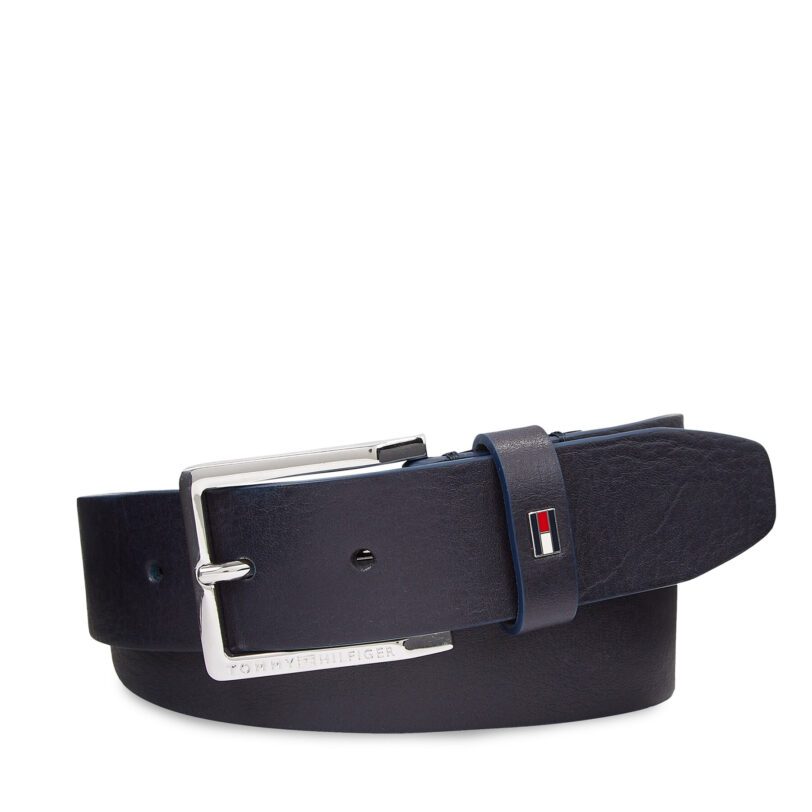Мъжки колан Tommy Hilfiger Oliver 3.5 Ext AM0AM11461 Тъмносин цвят на ниска цена