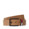 Мъжки колан Tommy Jeans Tjm Elevated Leather 3.5 AM0AM09004 Кафяв цвят на ниска цена