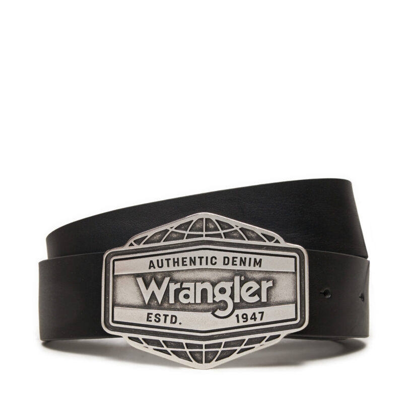 Мъжки колан Wrangler Big Buckle 112358068 Черен цвят на ниска цена