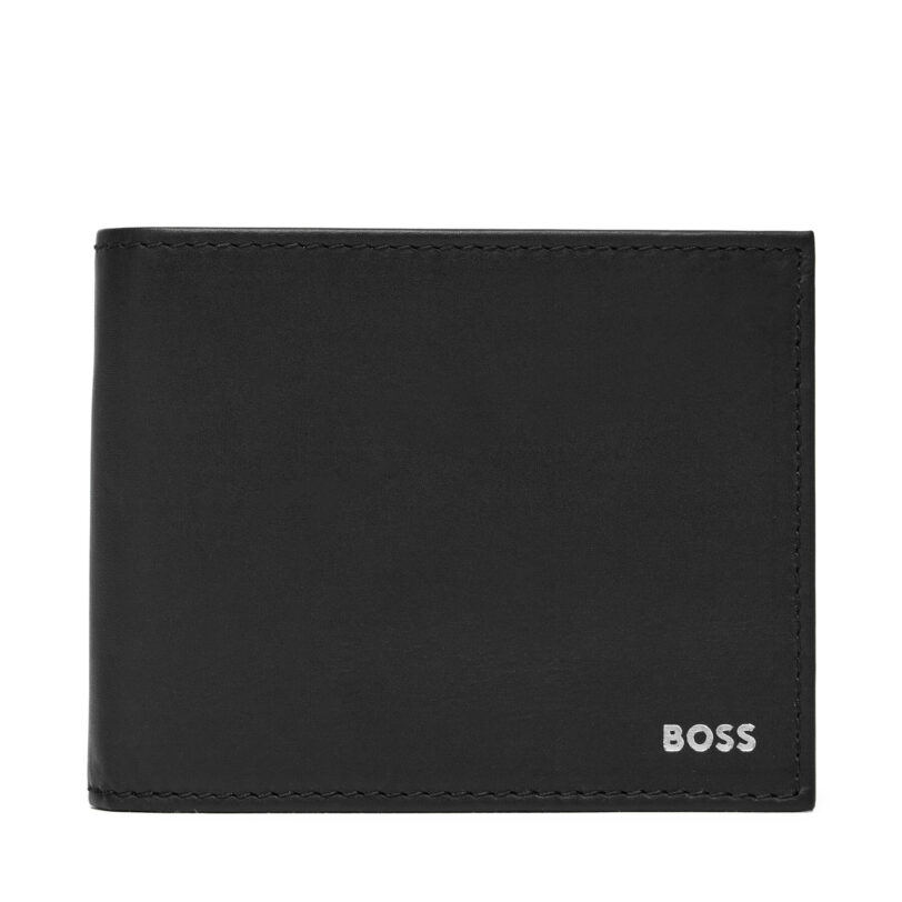 Мъжки портфейл BOSS 50546139 Черен цвят на ниска цена