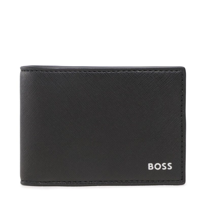 Мъжки портфейл Boss 50485613 Черен цвят на ниска цена