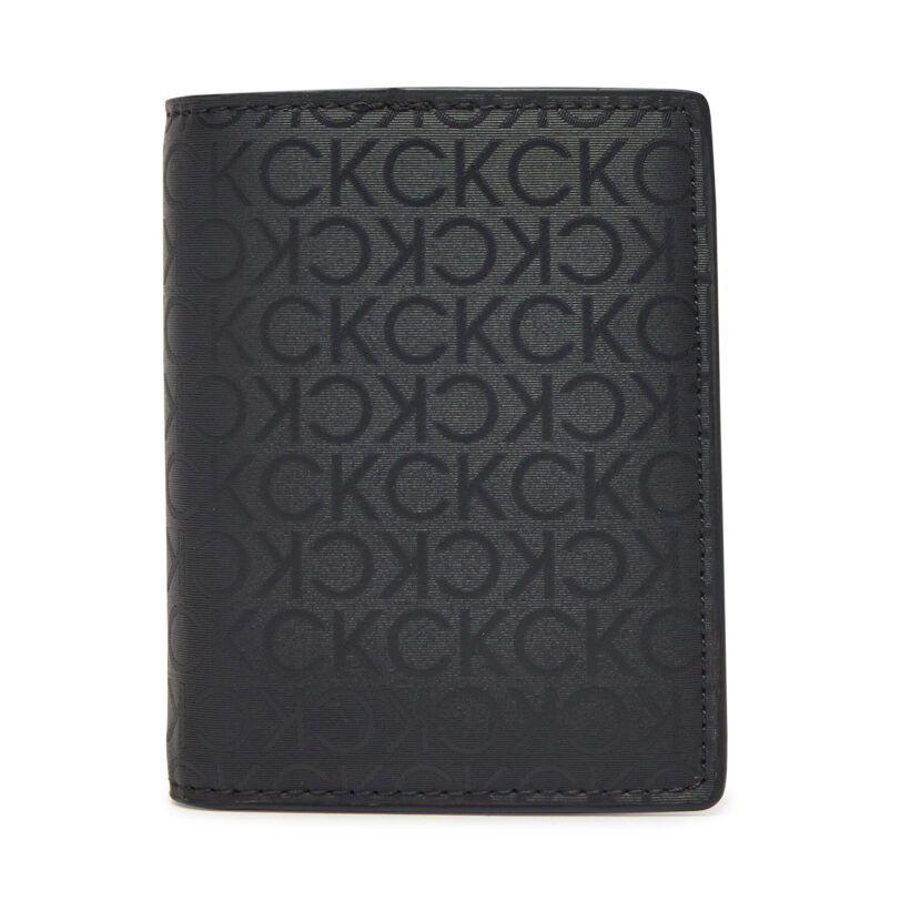 Мъжки портфейл Calvin Klein Ck Sleek Bifold 7Cc W/Coin K50K512866 Черен цвят на ниска цена