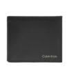 Мъжки портфейл Calvin Klein Ck Smooth Trifold W/ Coin LV04D1103G Черен цвят на ниска цена