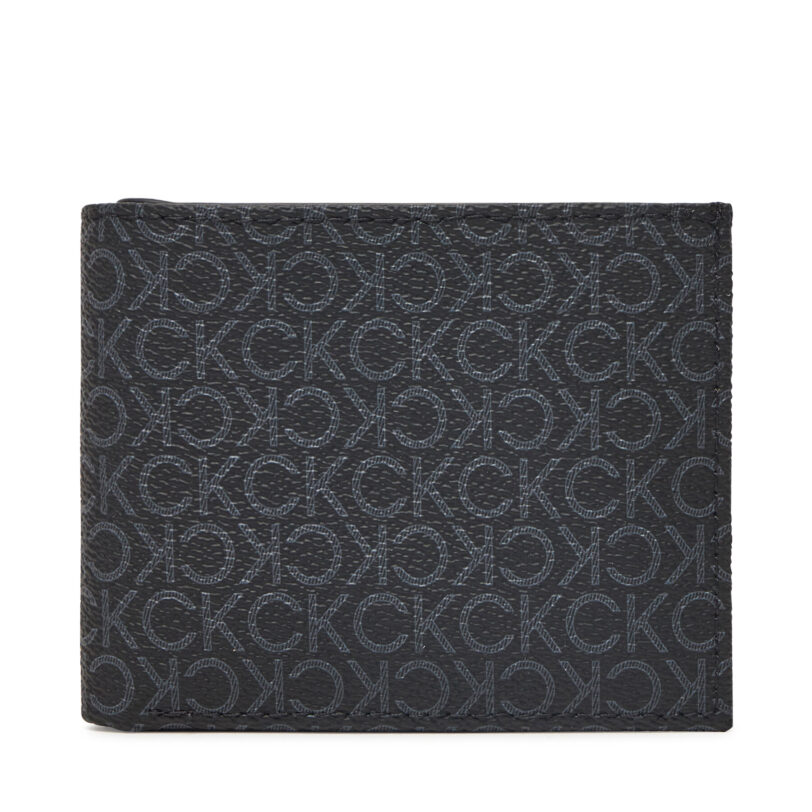 Мъжки портфейл Calvin Klein Classic Mono Bifold 5Cc W/Coin K50K512845 Черен цвят на ниска цена