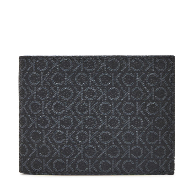 Мъжки портфейл Calvin Klein Classic Mono Trifold 10Cc W/Coin K50K512855 Черен цвят на ниска цена