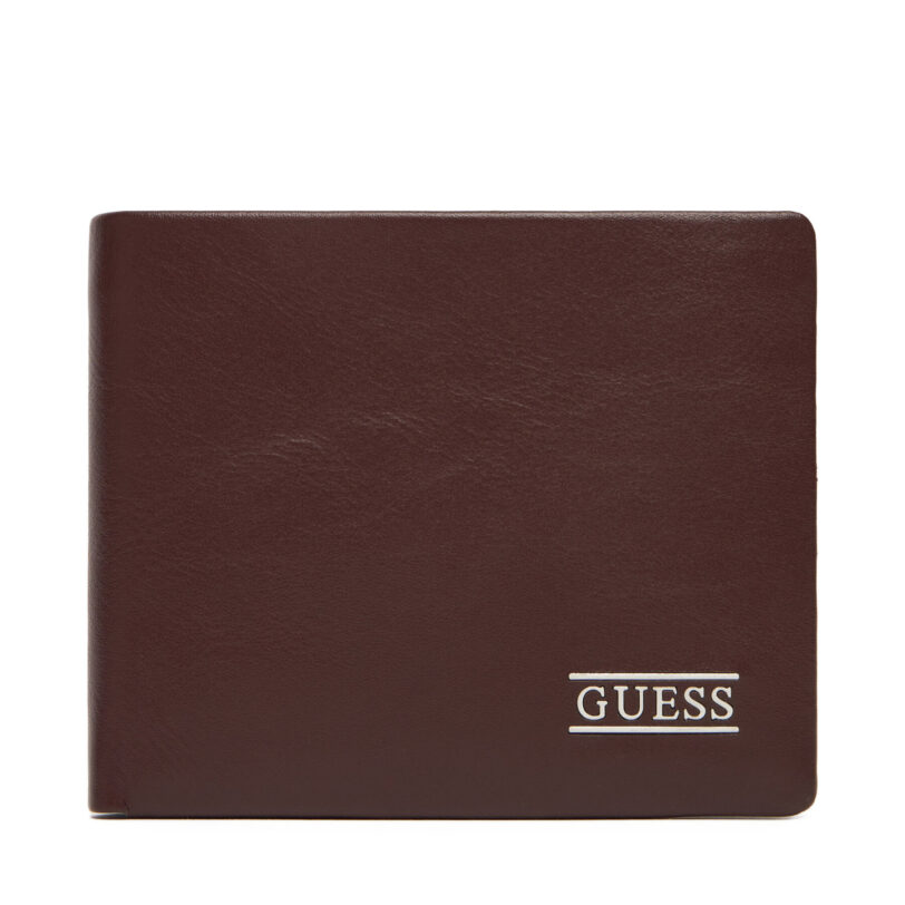 Мъжки портфейл Guess SMNEBR LEA20 Кафяв цвят на ниска цена