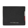 Мъжки портфейл Tommy Hilfiger Central Mini Cc Wallet AM0AM13513 Черен цвят на ниска цена