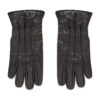 Мъжки ръкавици Jack&Jones Jacmontana Leather Gloves Noos 12125090 Черен цвят на ниска цена