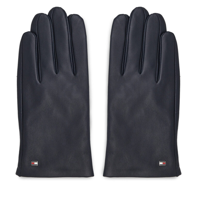 Мъжки ръкавици Tommy Hilfiger Essential Flag Leather Gloves AM0AM11482 Тъмносин цвят на ниска цена