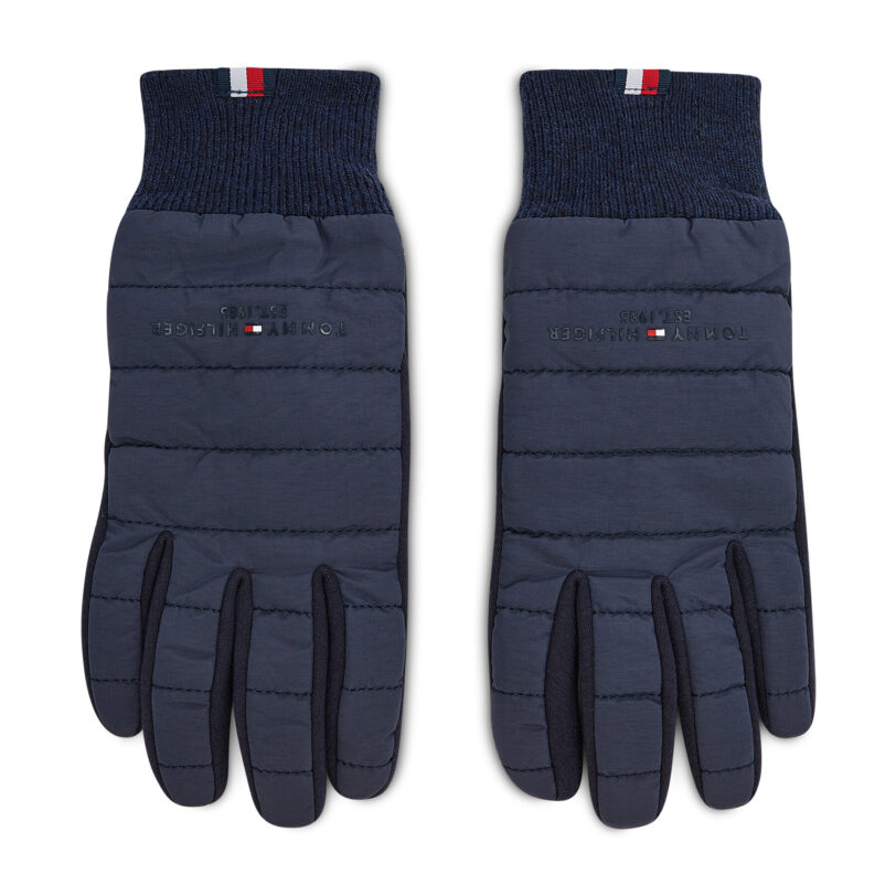 Мъжки ръкавици Tommy Hilfiger Th Established Mix Nylon Gloves AM0AM07884 Тъмносин цвят на ниска цена