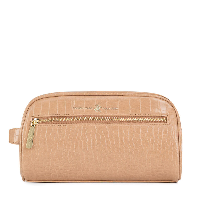 Несесер Beverly Hills Polo Club BHPC-W1-001-AW24 Бежов цвят на ниска цена