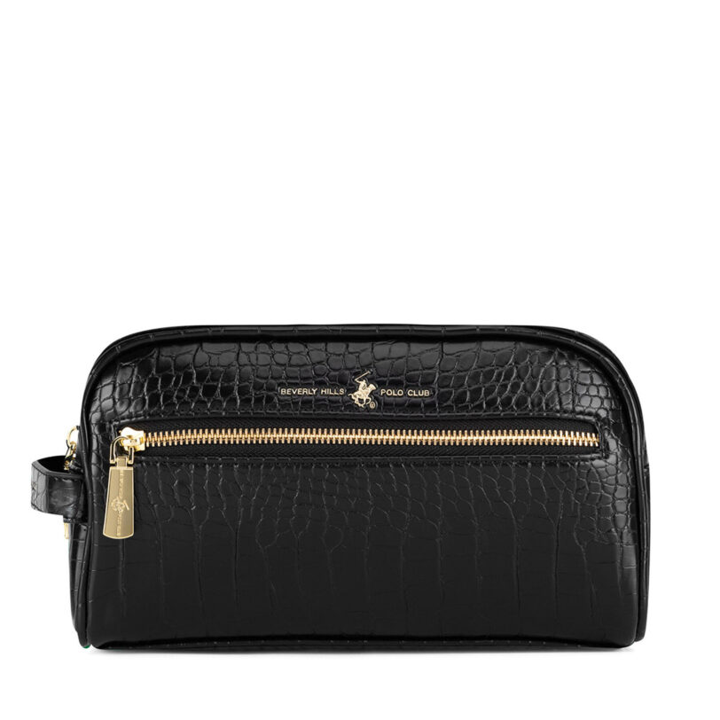 Несесер Beverly Hills Polo Club BHPC-W1-001-AW24 Черен цвят на ниска цена