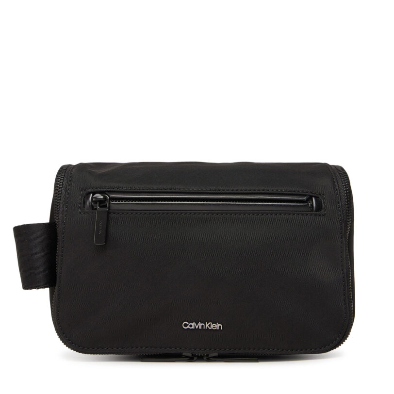 Несесер Calvin Klein Ck Ease Washbag W/Hanger K50K512943 Черен цвят на ниска цена