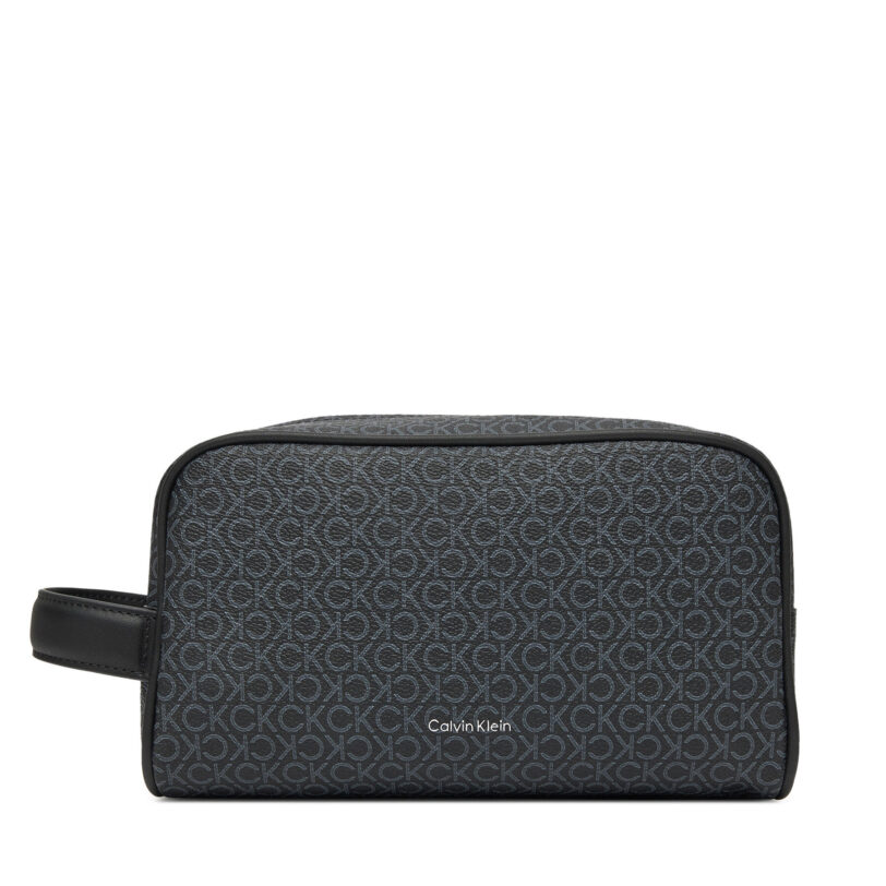 Несесер Calvin Klein Ck Must Mono Washbag/Dopp Kit LV04D1041G Черен цвят на ниска цена