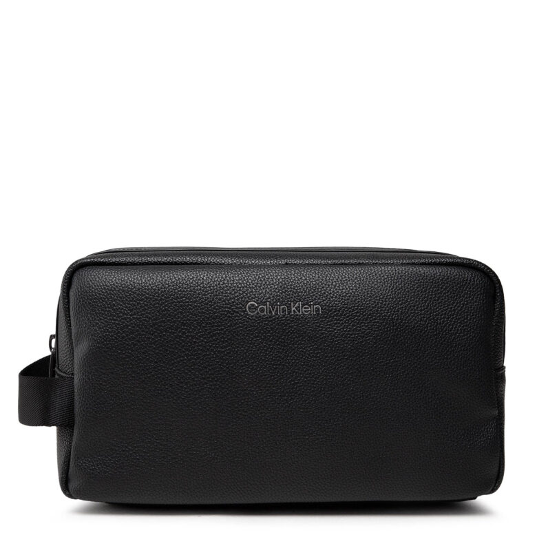 Несесер Calvin Klein Warmth Washbag K50K507347 Черен цвят на ниска цена