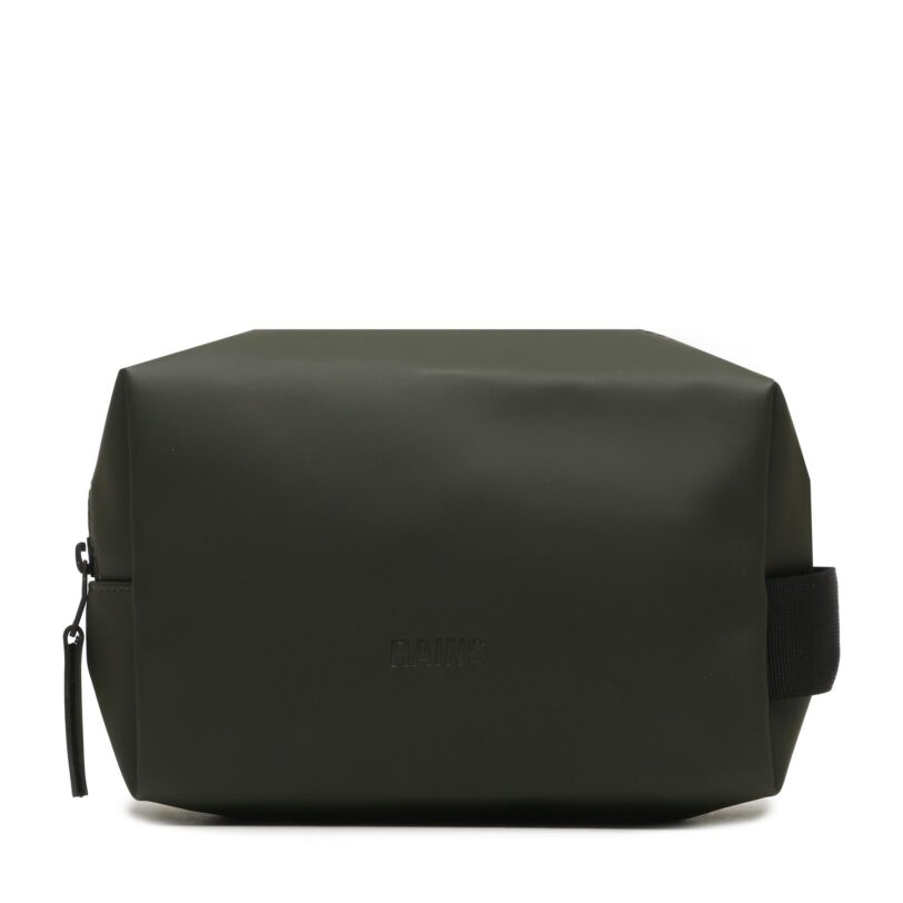 Несесер Rains Wash Bag Small W3 15580 Зелен цвят на ниска цена