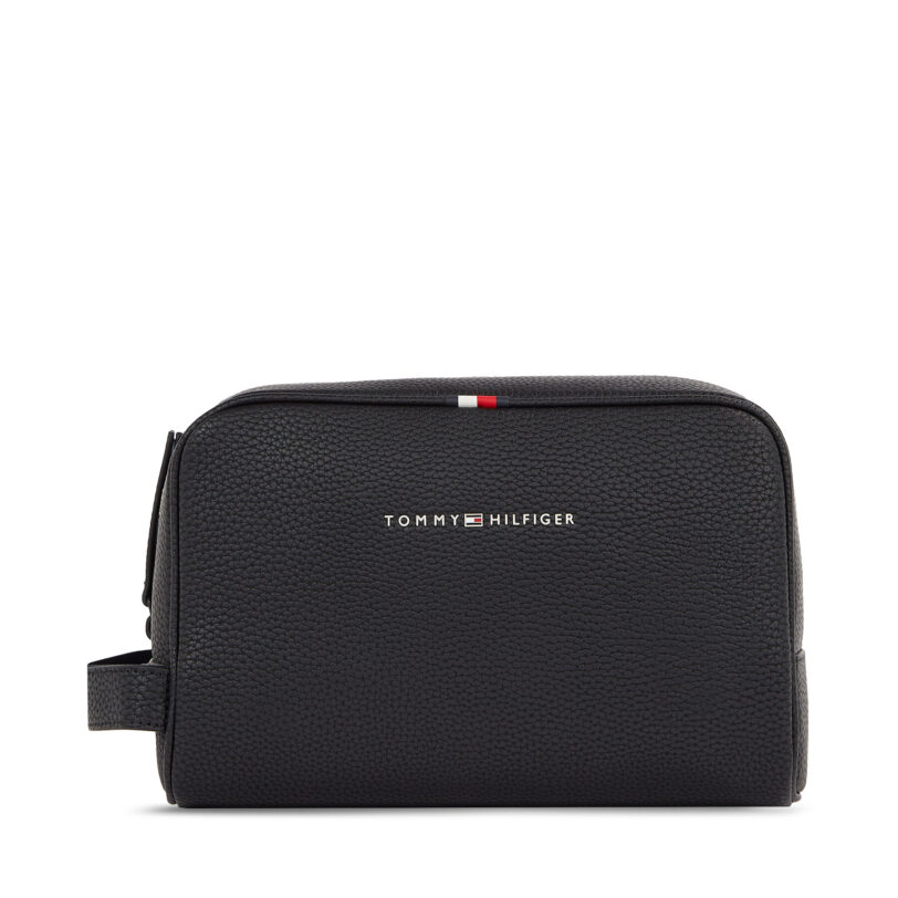 Несесер Tommy Hilfiger Essential PU AM0AM09508 Черен цвят на ниска цена