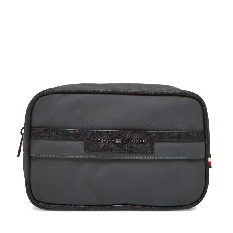 Несесер Tommy Hilfiger Th Repreve Washbag AM0AM13525 Сив цвят на ниска цена