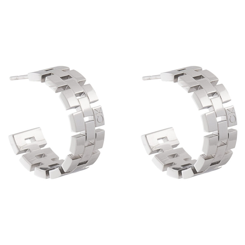 Обици Calvin Klein 35000249 Сребрист цвят на ниска цена
