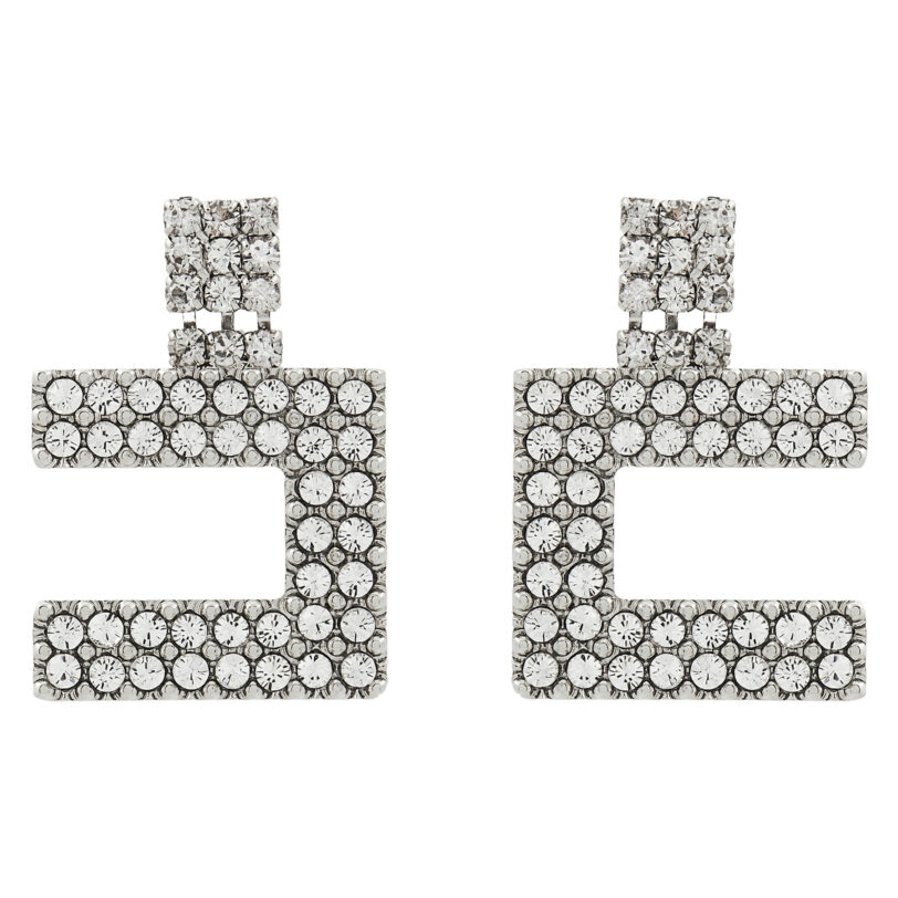 Обици Elisabetta Franchi OR-07-B46E2-V220 Сребрист цвят на ниска цена