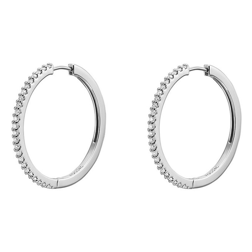 Обици Fossil JA7274040 Сребрист цвят на ниска цена