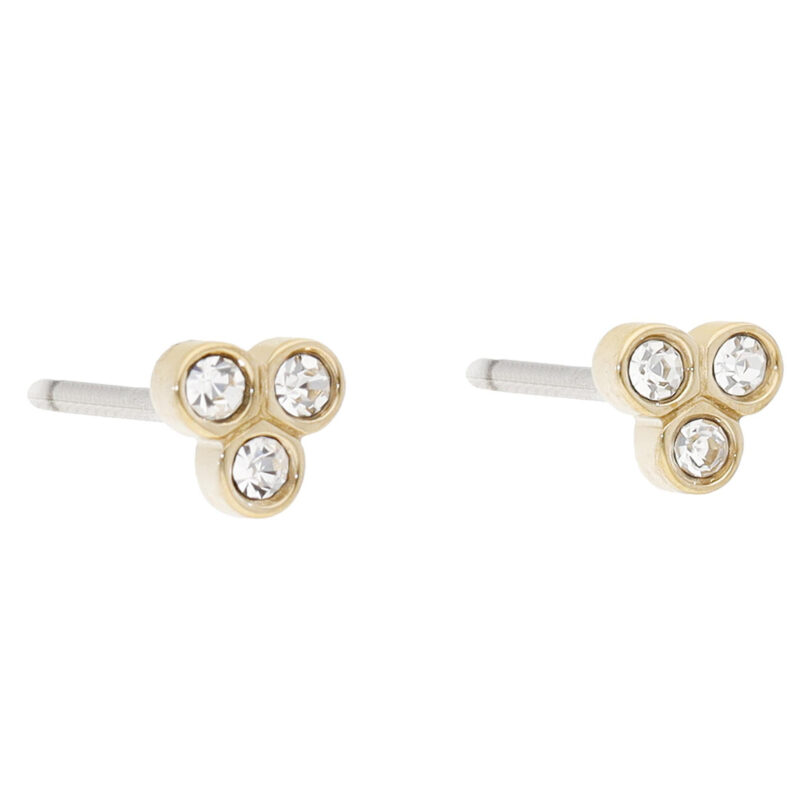 Обици Fossil Trio Glitz JF04110710 Златист цвят на ниска цена